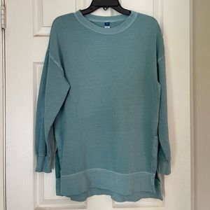Teal old navy xs crewneck oversized lounge soft
